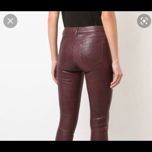 J brand lamb skin leather pants - Picture 2 of 5